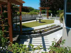 courtyard water fountain