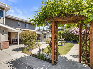 Front patio in front of the house.